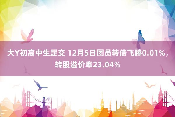 大Y初高中生足交 12月5日团员转债飞腾0.01%，转股溢价率23.04%