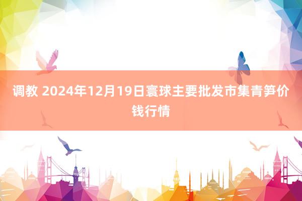调教 2024年12月19日寰球主要批发市集青笋价钱行情