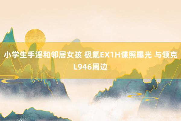 小学生手淫和邻居女孩 极氪EX1H谍照曝光 与领克L946周边